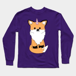 Unicorn Fox Long Sleeve T-Shirt